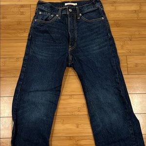 Only worn once Levi ribcage jeans! Waist sz 27